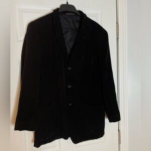 Ermenegildo Zegna Merino Wool Blend Black corduroy Blazer